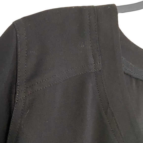 NINE WEST Tunic Top V-Neck Pullover Style in Black Oversized S fits like Medium - Picture 6 of 8